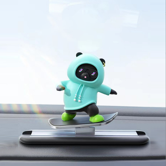 Skateboarding Bear Car Ornament