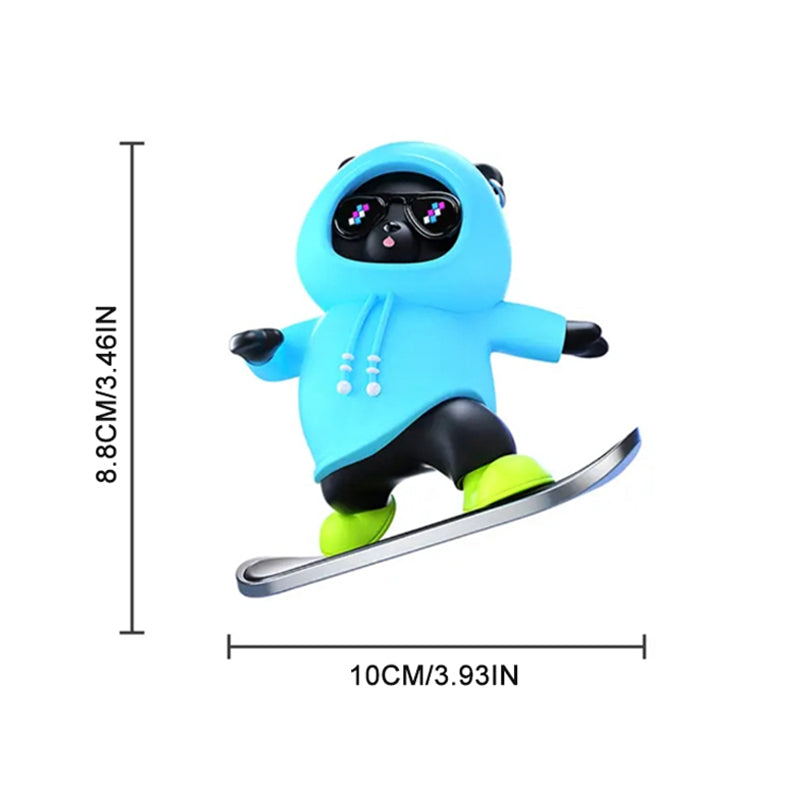 Skateboarding Bear Car Ornament